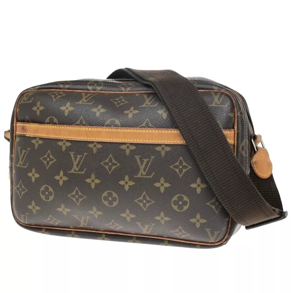LOUIS VUITTON Reporter PM Crossbody Shoulder Bag Monogram Leather M45254 80YF340